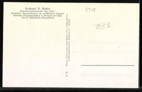 AK Deuselbach /Hochwald, Gesamtansicht aus der Vogelschau