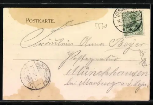 AK Gerolstein /Eifel, Partie an der Kyll, mit Brücke