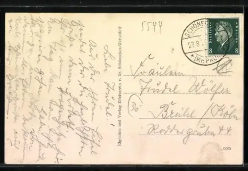 AK Schönecken /Eifel, Eingang zur Schönecker Schweiz