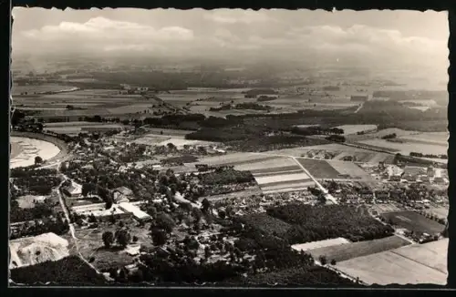 AK Hülsen, Luftaufnahme Ort u. Umgebung