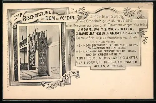 AK Verden, Bischofsstuhl im Dom