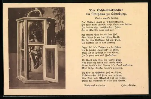 AK Lüneburg, Schweinsknochen im Rathaus, Gedicht