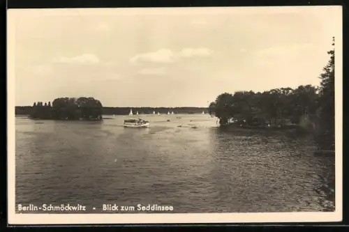 AK Berlin-Schmöckwitz, Blick zum Seddinsee