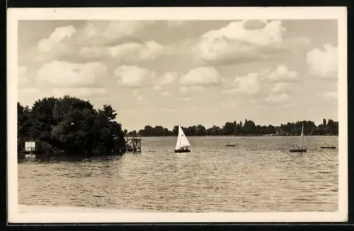 AK Goyatz, Schwielochsee, Segelboote, Badestelle