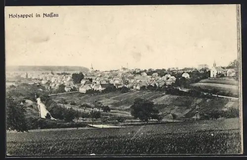 AK Holzappel, Teilansicht des Ortes