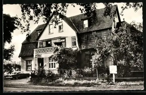 AK Kl. Häuslingen /Verden, Gasthaus und Pension zum Heidekrug, Inh. B. Mier