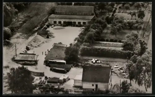 AK Gr. Häuslingen /Rethem, Betonwerk Gr. Häuslingen aus der Vogelschau