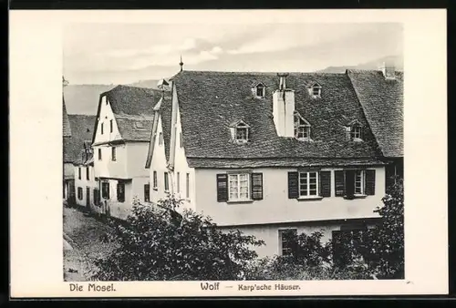 AK Wolf / Mosel, Karp`sche Häuser