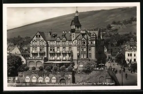 AK Bernkastel /Kues, Hotel Gassen zu den 3 Königen, Inh. Rob. Kralikowski