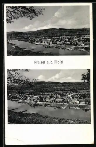 AK Pfalzel a. d. Mosel, Partie am Moselufer
