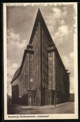 AK Hamburg, Hochhaus Chilehaus, Niedernstrasse