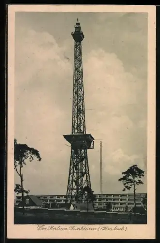 AK Berlin-Charlottenburg, Blick zum Funkturm