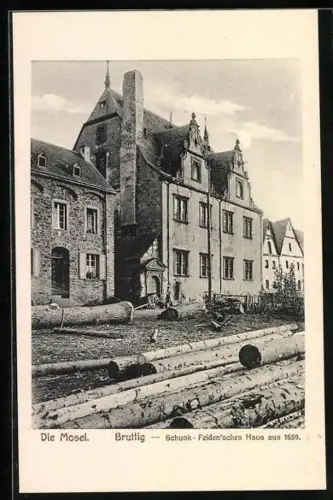 AK Bruttig /Mosel, Schunk-Felden`sches Haus aus 1659