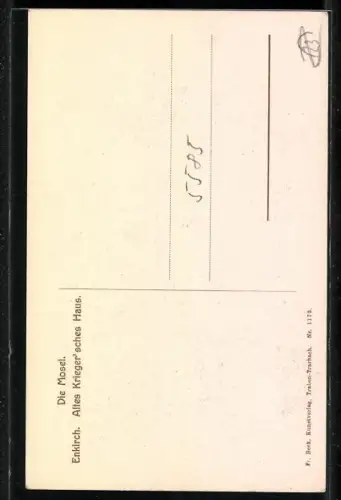 AK Enkirch /Mosel, Altes Krieger`sches Haus