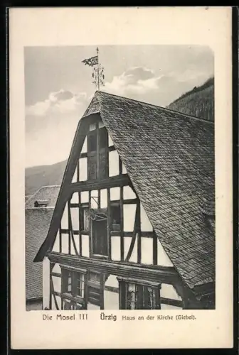 AK Ürzig /Mosel, Haus an der Kirche Giebel