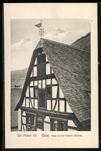 AK Ürzig /Mosel, Haus an der Kirche