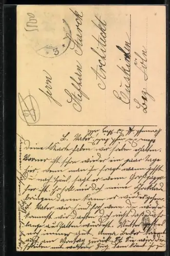 AK Trier, St. Petrus- oder Marktbrunnen, Rotes Haus