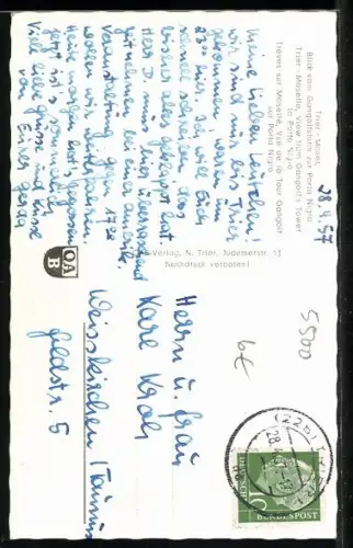 AK Trier /Mosel, Blick zur Porta Nigra