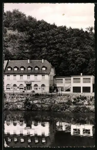 AK Dausenau bei Bad Ems, Hotel Lahnhof, Inh. Hermann Fischer