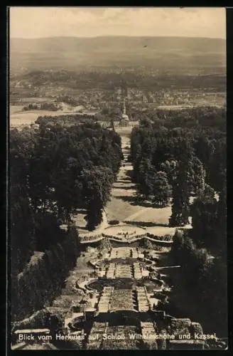 AK Kassel, Kaskaden-Restaurant Herkules auf der Wilhelmshöhe, Inh. F. Block