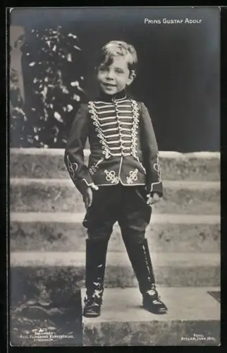 AK Prinz Gustaf Adolf von Schweden in Uniform