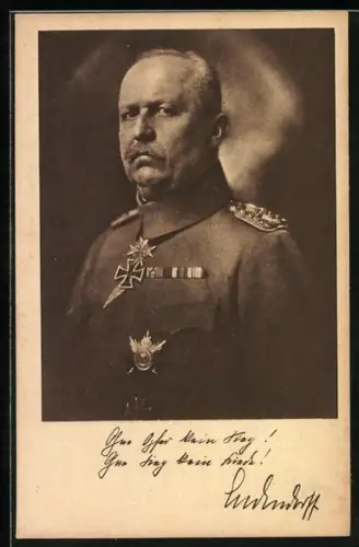 AK Portrait Erich von Ludendorff