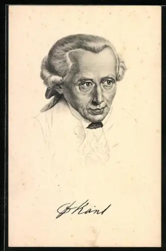AK Porträt Immanuel Kant, Philosoph