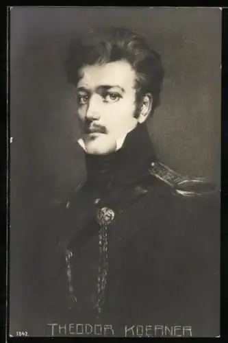 AK Theodor Körner, Portrait in Uniform