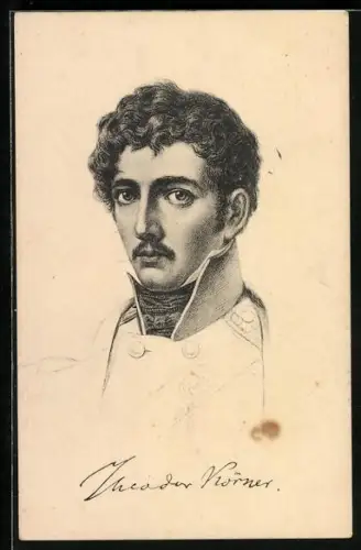 Künstler-AK Porträt von Theodor Körner