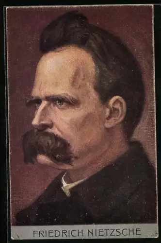AK Portrait von Friedrich Nietzsche, Philosoph
