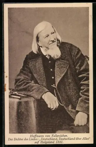 AK Dichter Hoffmann von Fallersleben