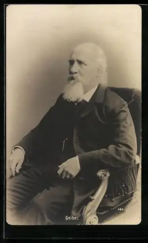 AK Bildnis von Geibel Emanuel