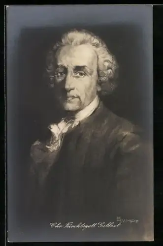 Künstler-AK Bildnis von Chr. Fürchtegott Gellert