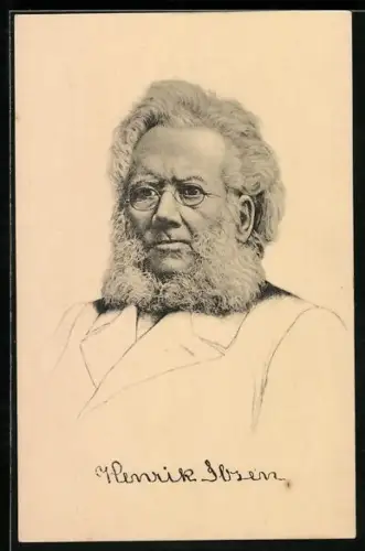 AK Henrik Ibsen, norwegischer Dichter
