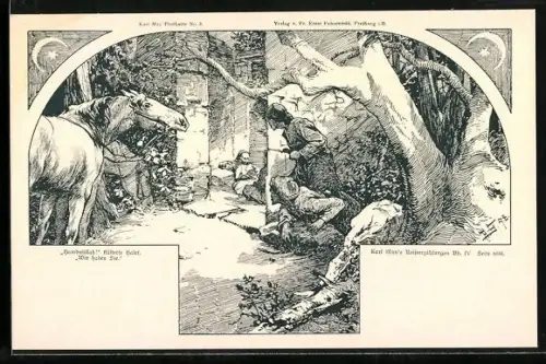 Künstler-AK Karl Mays Reiseerzählungen