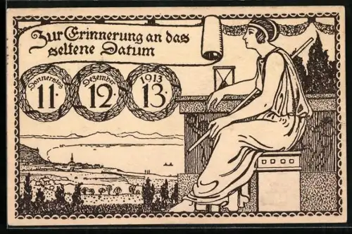 AK Zur Erinnerung an das Datum 11. 12. 13