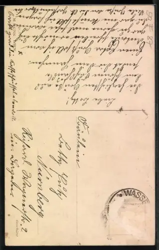 Künstler-AK Pauli Ebner: Der erste Zwist