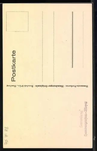 Künstler-AK Hamburg, Kleiner Junge verspottet Hummel