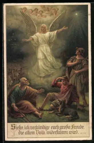 AK Siehe, ich verkündige euch grosse Freude..., Engel und Hirten