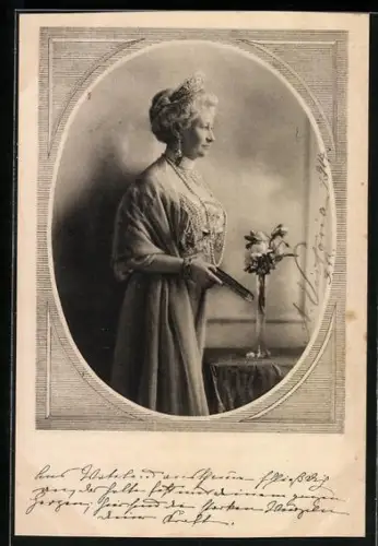 AK Kaiserin Auguste Victoria Königin von Preussen im Profil