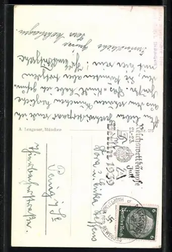 AK Als Münchner Kindl verkleidetes Kind mit Bierkrug