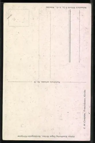 Künstler-AK Edward Harrison Compton: Franziskaner-Kirche