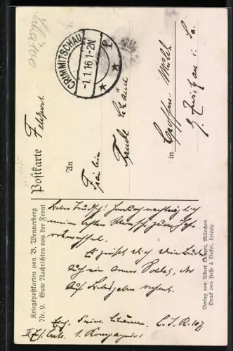 Künstler-AK Brynolf Wennerberg: Gute Nachrichten von der Front, Frau liest Kindern Feldpost vor