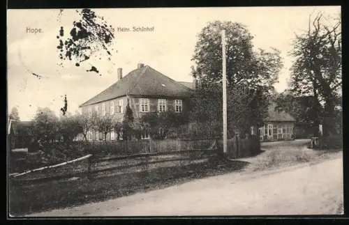 AK Hope / Lindwedel, Gasthaus Heinr. Schünhof
