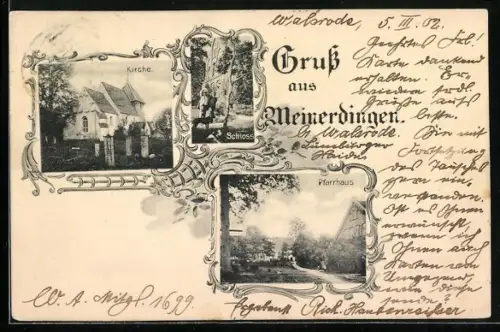 AK Meinerdingen, Kirche, Pfarrhaus, Schloss