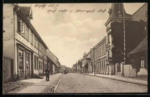 AK Walsrode, Partie in der Moorstrasse