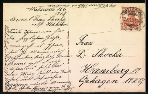 AK Walsrode, Moorstrasse mit Geschäften