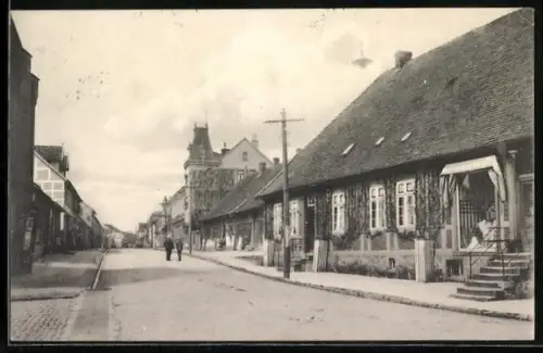 AK Walsrode, Moorstrasse mit Wohnhäusern