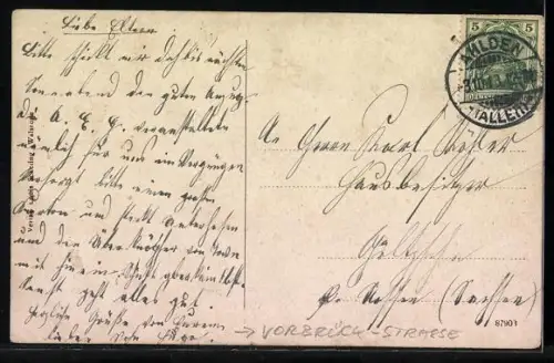 AK Walsrode, Vorbrück, Partie in der Vorbrück-Strasse