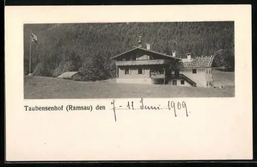 AK Ramsau bei Berchtesgaden, Haus Taubenseehof
